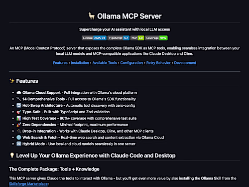 Ollama MCP Server Development