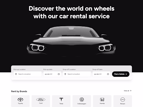 Responsive Website Development for Car Rental Service HTML/CSS