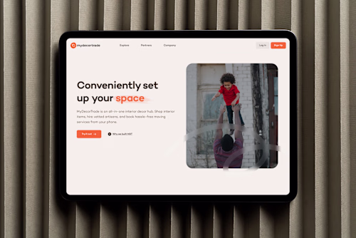 🔜 MyDecorTrade: Mobile App, Web App and Landing page