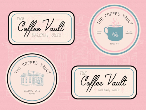 THE COFFEE VAULT | Merchandise Design Bundle