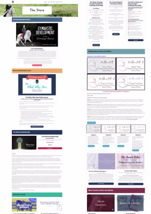 Creating Website Pages in Kajabi. The website pages were cre...