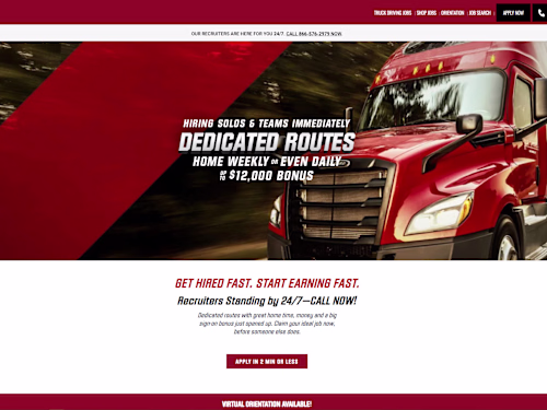 USXpress - Website, Job search, and Pay calculator