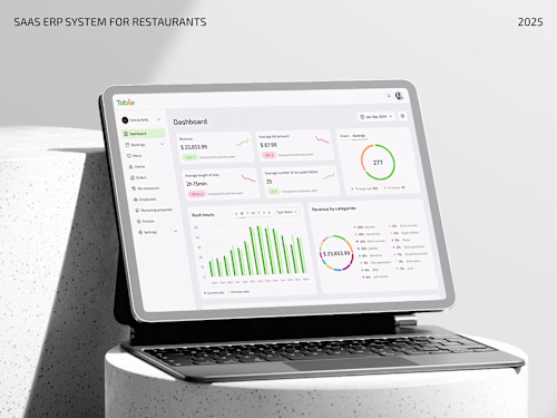   UI/UX design Table: A SaaS ERP System for Restaurants 