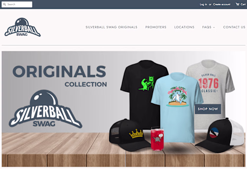 Silverball Swag Ecommerce Website