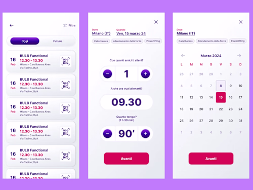 Gym Website Mobile UI