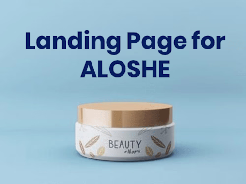 Landing Page for a Beauty Brand