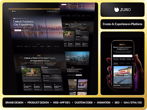 Event & Membership Platform — UX, Design & Development