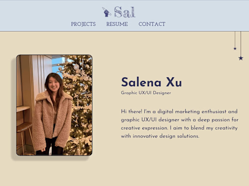 Salena Xu: Portfolio Site