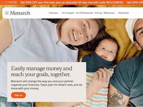 Monarch Money // Marketing Site Rebuild