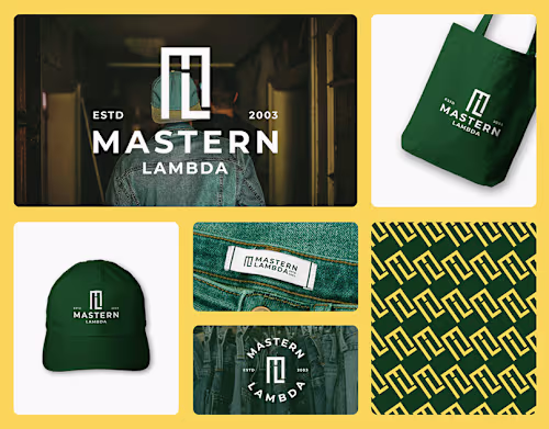 MASTERN LAMBDA Fashion brand logo and brand identity :: Behance