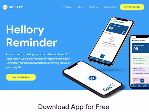 Smart Reminder Solutions  - Web App