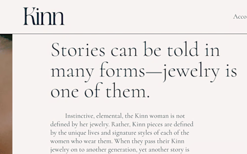 Website Copyediting ——  Kinn Studio 💍
