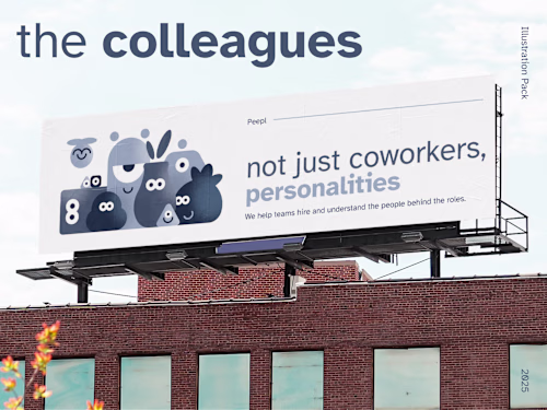 the colleagues - HR Advertising Illustrations
