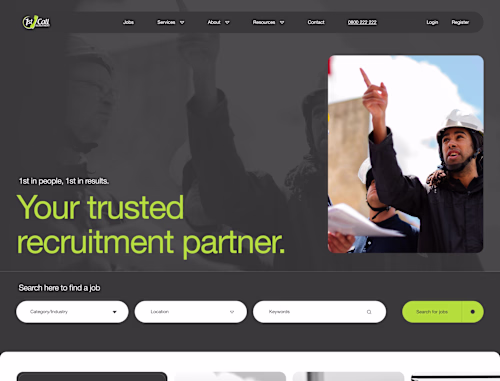 Custom UX/UI design for New Zealand Recruitment Agency