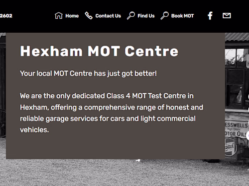 Hexham MOT Centre - Home
