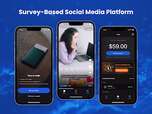 TikTok Style Engagement Platform with Meta-Like Ad Dashboard