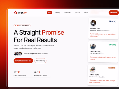 A Framer template for digital agencies, designed to highligh...