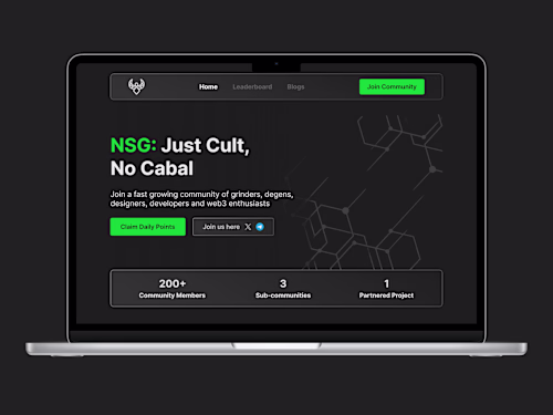 Web 3 Landing Page Design Submission