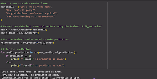 I built an AI Email Spam Classifier that filters spam automa...