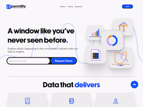 Permitly Data - Website Redesign