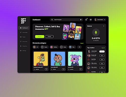 NFT Dashboard Design