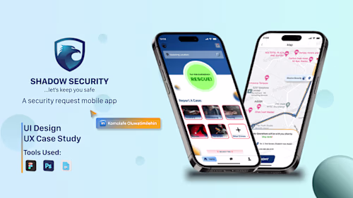 SHADOW SECURITY APP - UX Case Study & UI Design