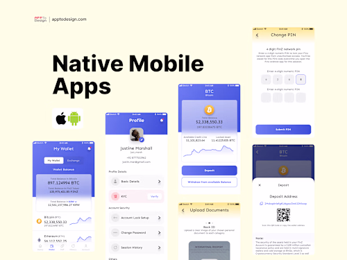 Mobile App UI Design for a Lending Platform - FinTech, Web3