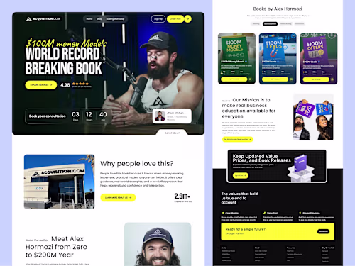 Alex Hormozi Landing Page