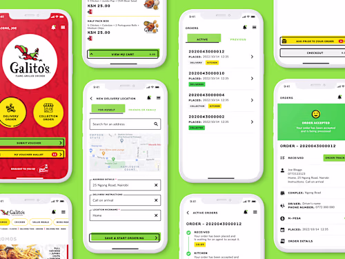 Galito's Kenya | Food Delivery App | iOS & Android