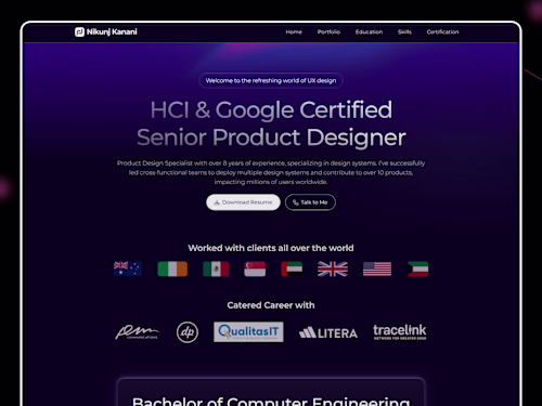 Nikunj Kanani | Portfolio Website