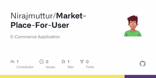 GitHub - Nirajmuttur/Market-Place-For-User: E-Commerce Applicat…