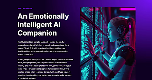 Aionmuse - An Emotionally Intelligent AI Companion
