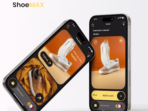 ShoeMAX - Landing Page Mobile Apps