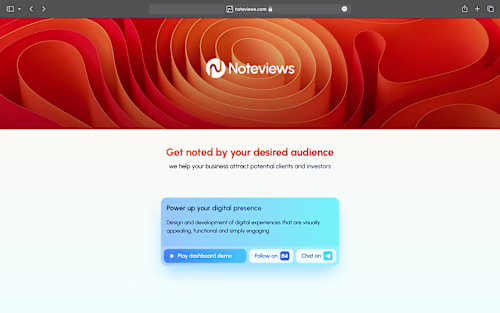 Branding, Website Design and Development for noteviews.com