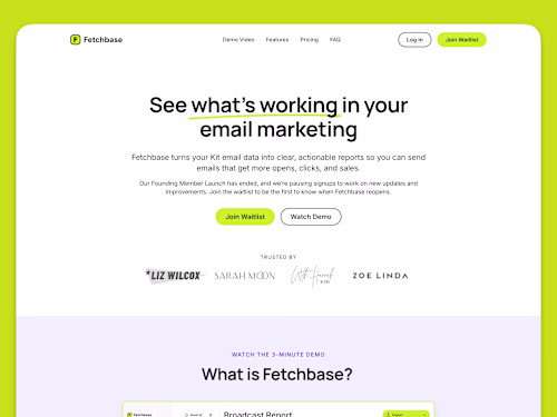 Fetchbase - Email Analytics Platform for Kit Creators