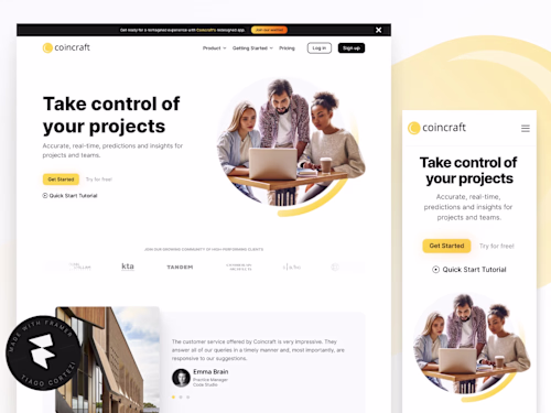 Management Software Website for Architects - Coincraft