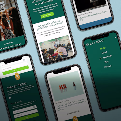 Social Impact Leadership Personal Brand & Website Design