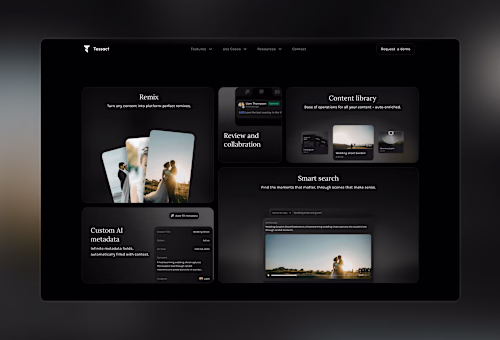 Tessact AI - Sass website 