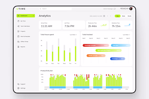 Ultimate tracker Landing Page + WebApp