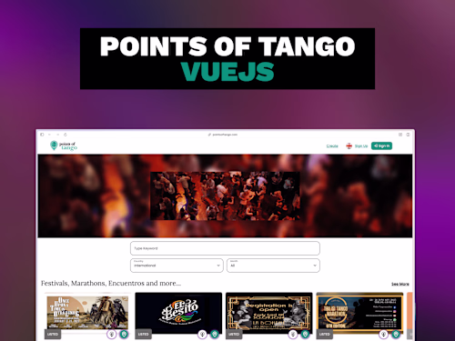 🇦🇷 Frontend Developer at "Points of Tango" – Tango Community
