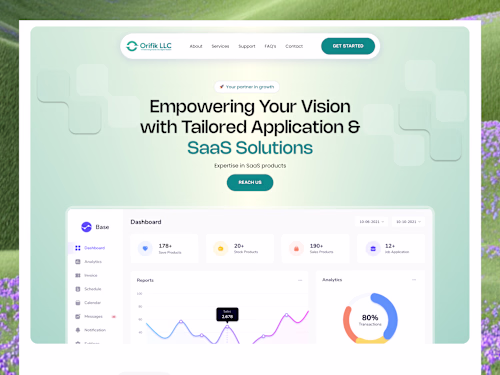 SaaS solutions Providers & marketing agency website redesign