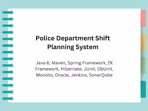 Police Department Shift Planning System