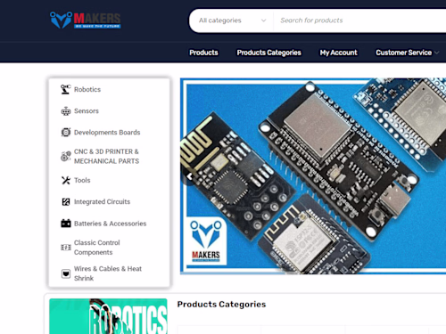 Makers Electronics Ecommerce platform