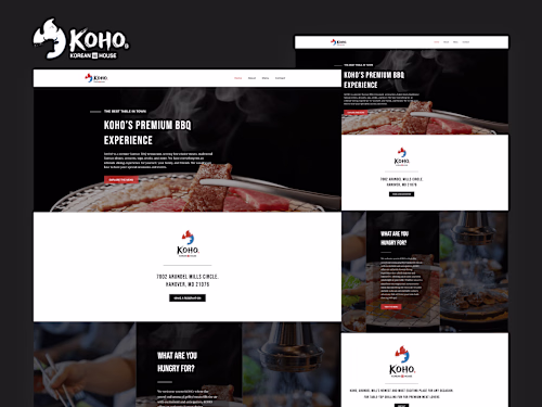 Built Website from Scratch for Korean BBQ Restaurant