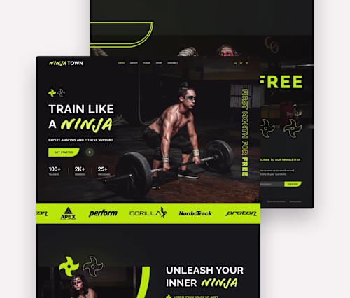 Gym Website Design