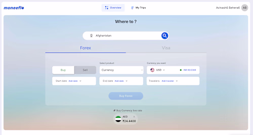 Corporate Portal for Moneeflo