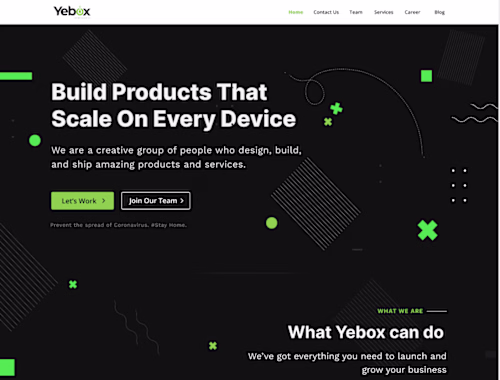 Yebox Landing Page V2