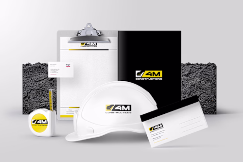 Brand Identity Design for 4M Constructions Ltd