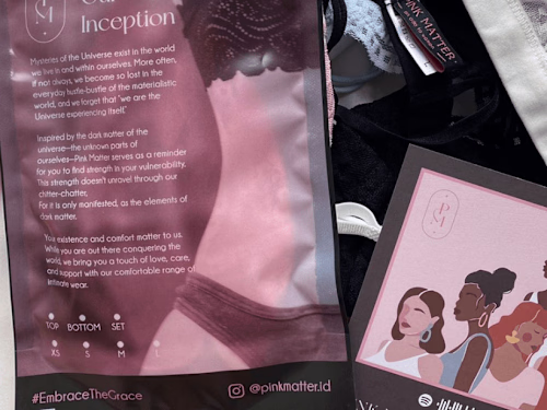 Brand Packaging content collaterals for Pink Matter