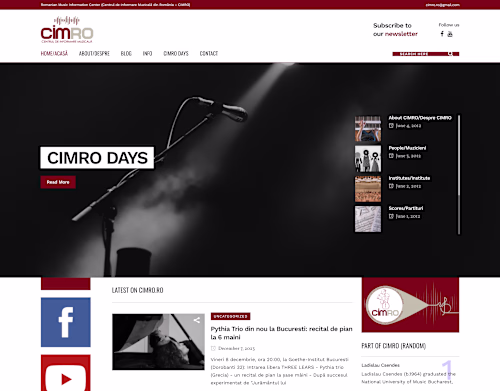 CIMRO.RO: The Romanian Music Information Center's Digital Beacon